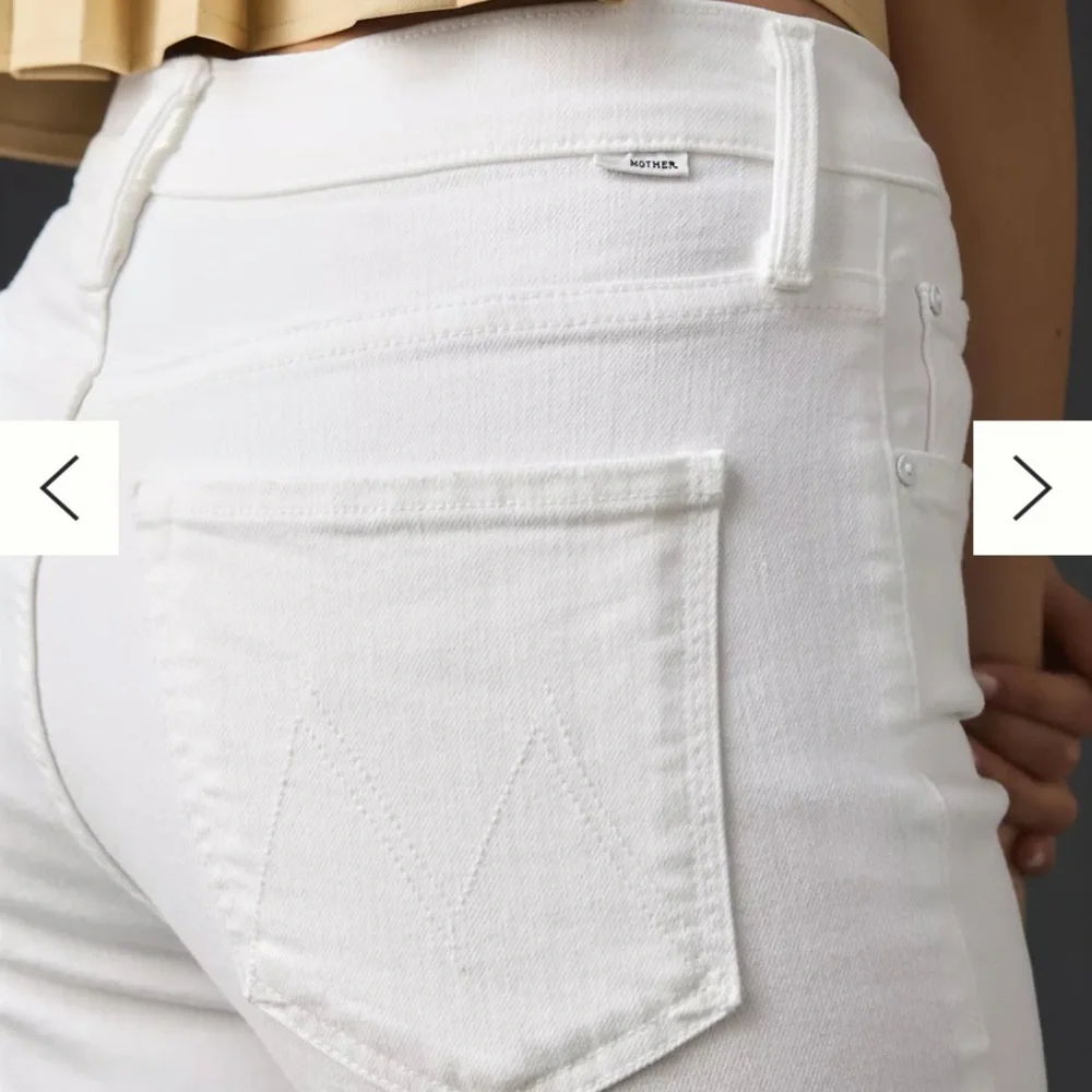 MOTHER Women's Crisp White  Jeans - Picture 2 of 10